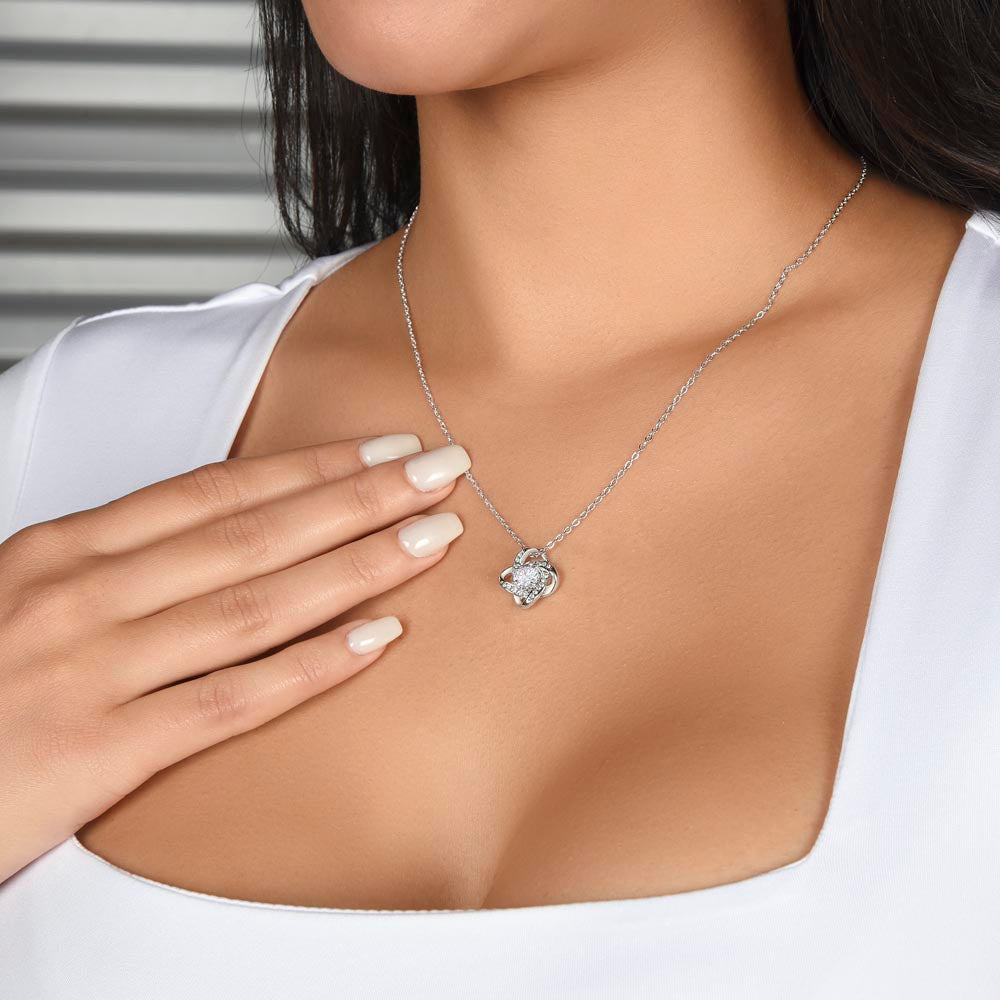 To Love You Longer Love Knot Necklace
