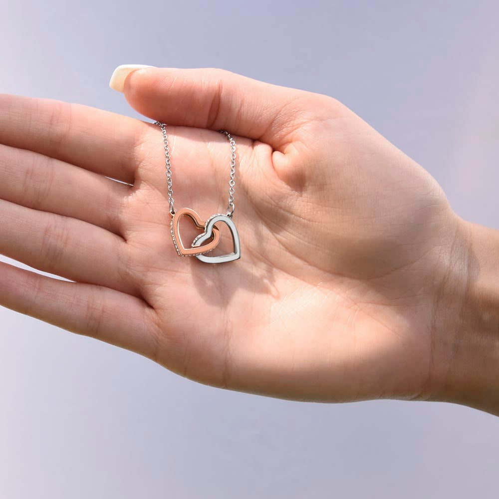 Personalized Forever & Always Interlocking Hearts Necklace