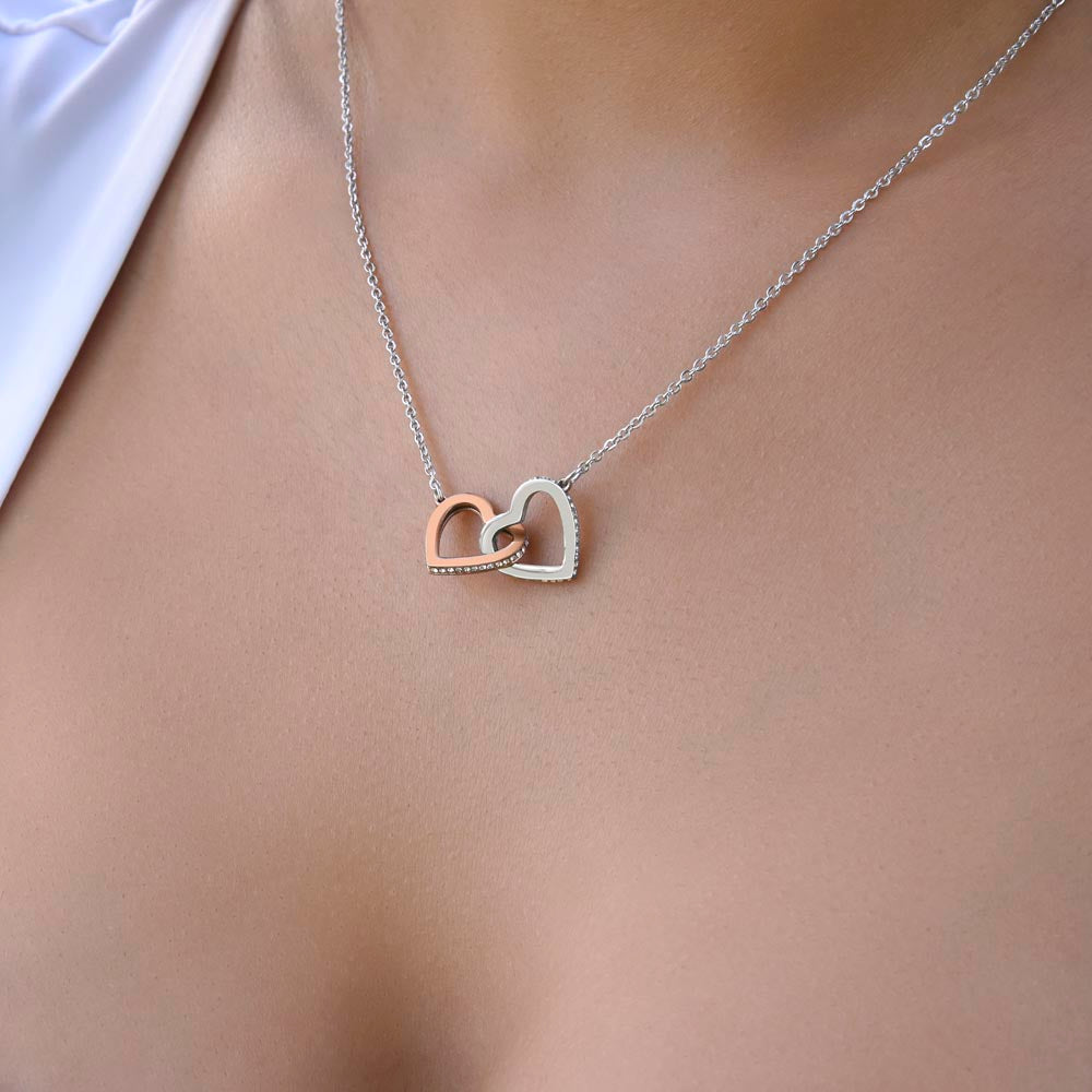 Personalized Forever & Always Interlocking Hearts Necklace