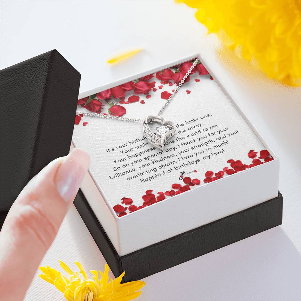 Forever Love Birthday Necklace - Happiest Of Birthdays