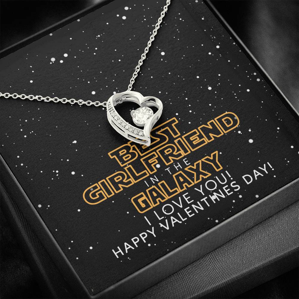 Best Girlfriend In The Galaxy Forever Love Necklace