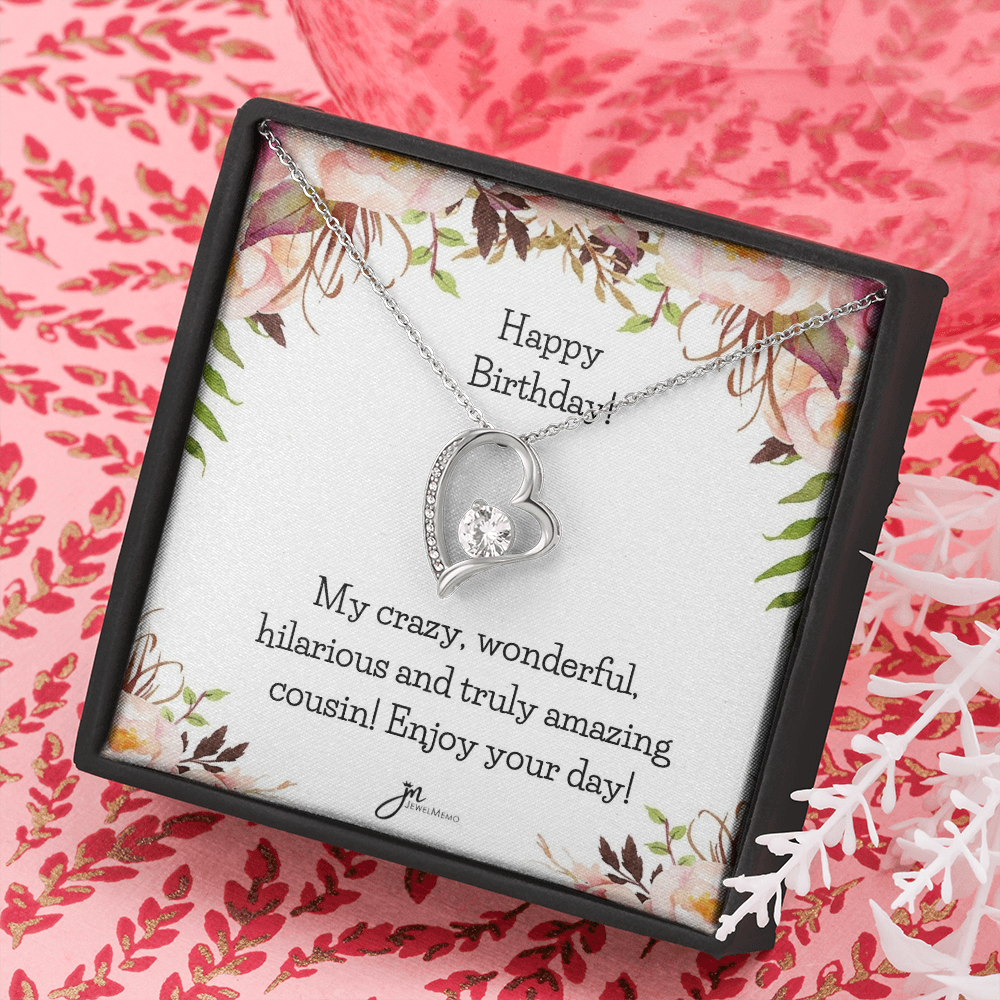 Forever Love Birthday Necklace - Amazing Cousin