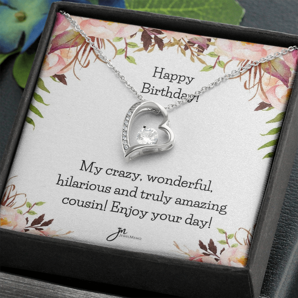 Forever Love Birthday Necklace - Amazing Cousin