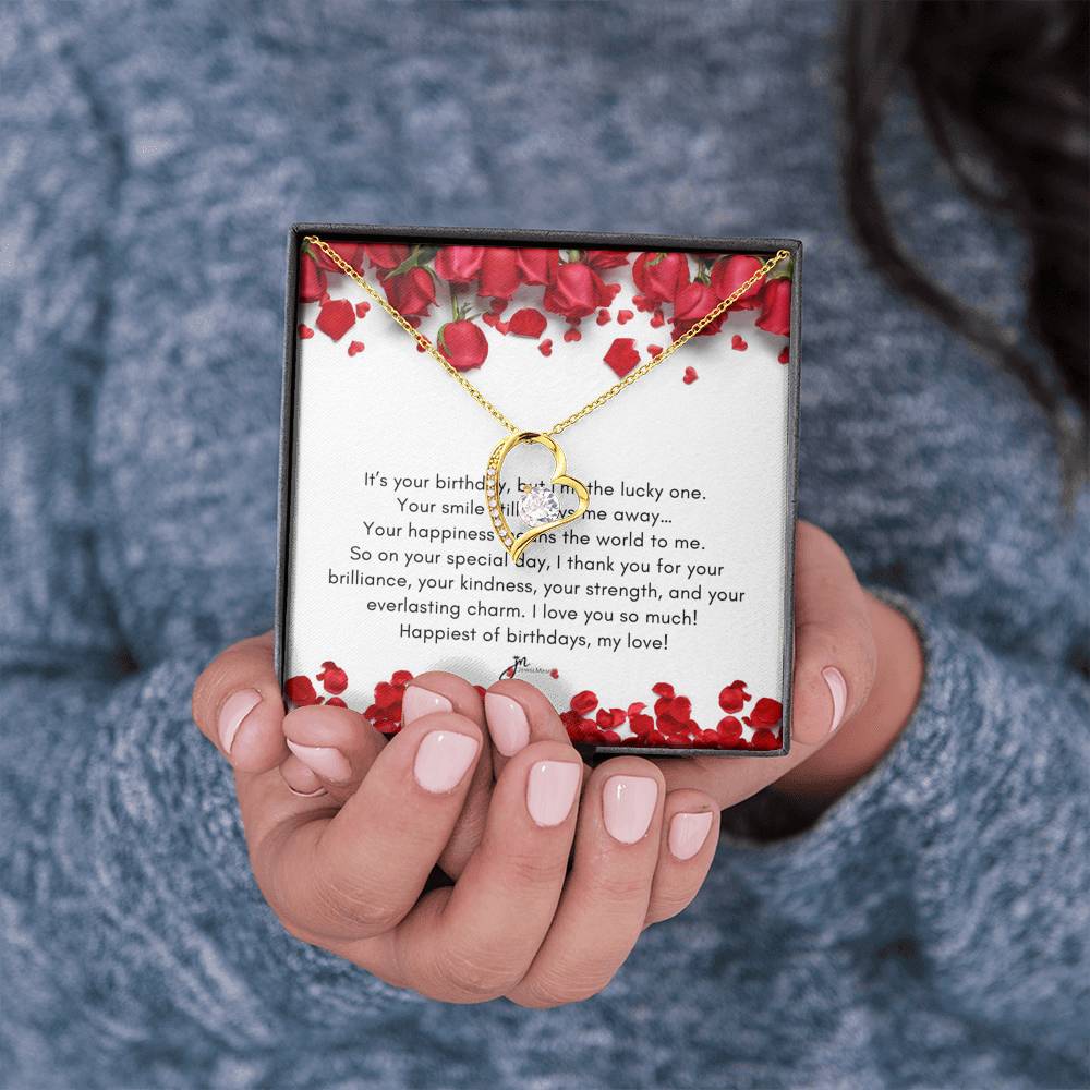 Forever Love Birthday Necklace - Happiest Of Birthdays