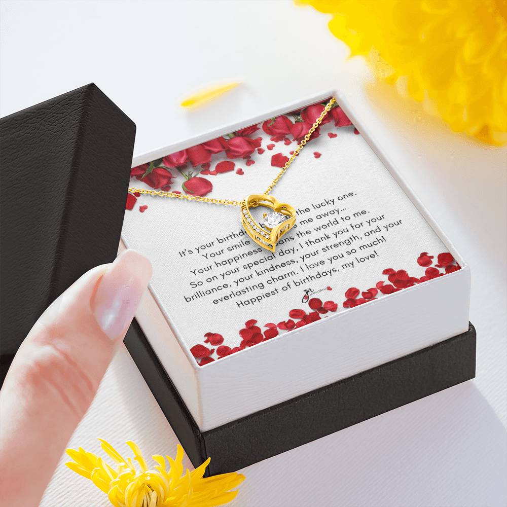 Forever Love Birthday Necklace - Happiest Of Birthdays