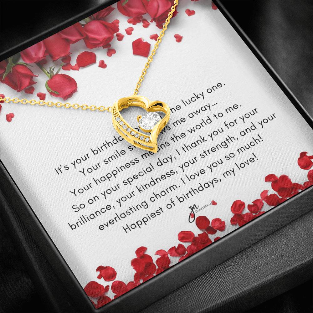 Forever Love Birthday Necklace - Happiest Of Birthdays