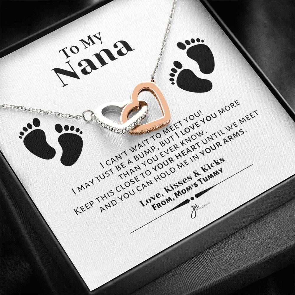 To My Nana Interlocking Hearts Necklace