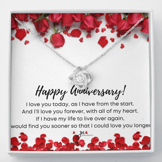 Love Knot Anniversary Necklace - I'll Love You Forever