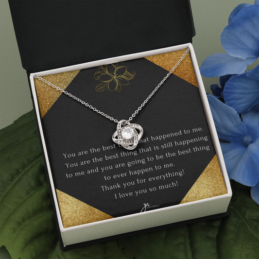 Love Knot Anniversary Necklace - Through Thick And Thin