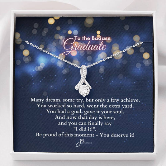 To The BadAss Graduate Alluring Beauty Graduation Necklace