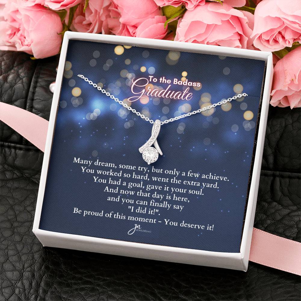 To The BadAss Graduate Alluring Beauty Graduation Necklace