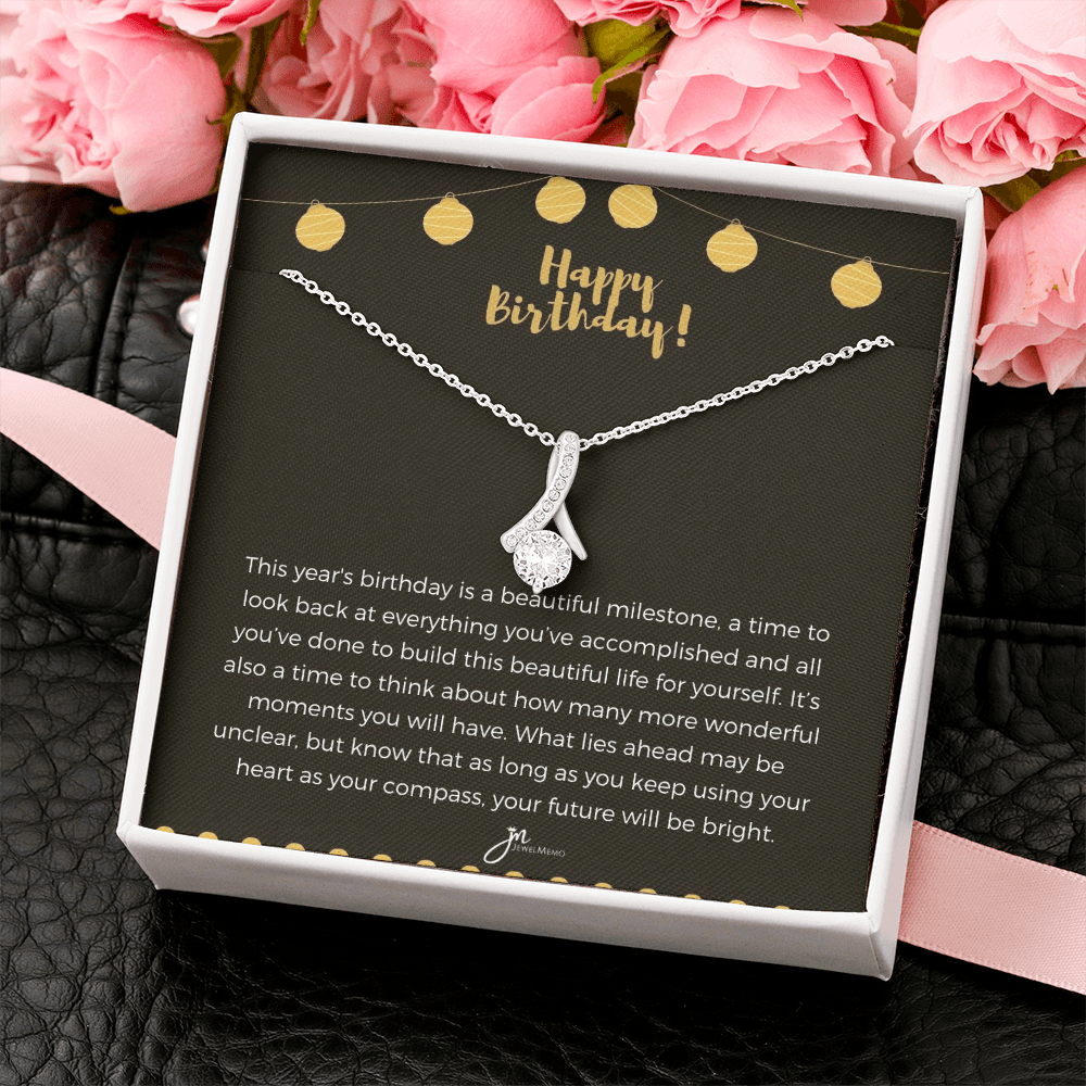 Alluring Beauty Birthday Necklace - Your Future Willl Be Bright