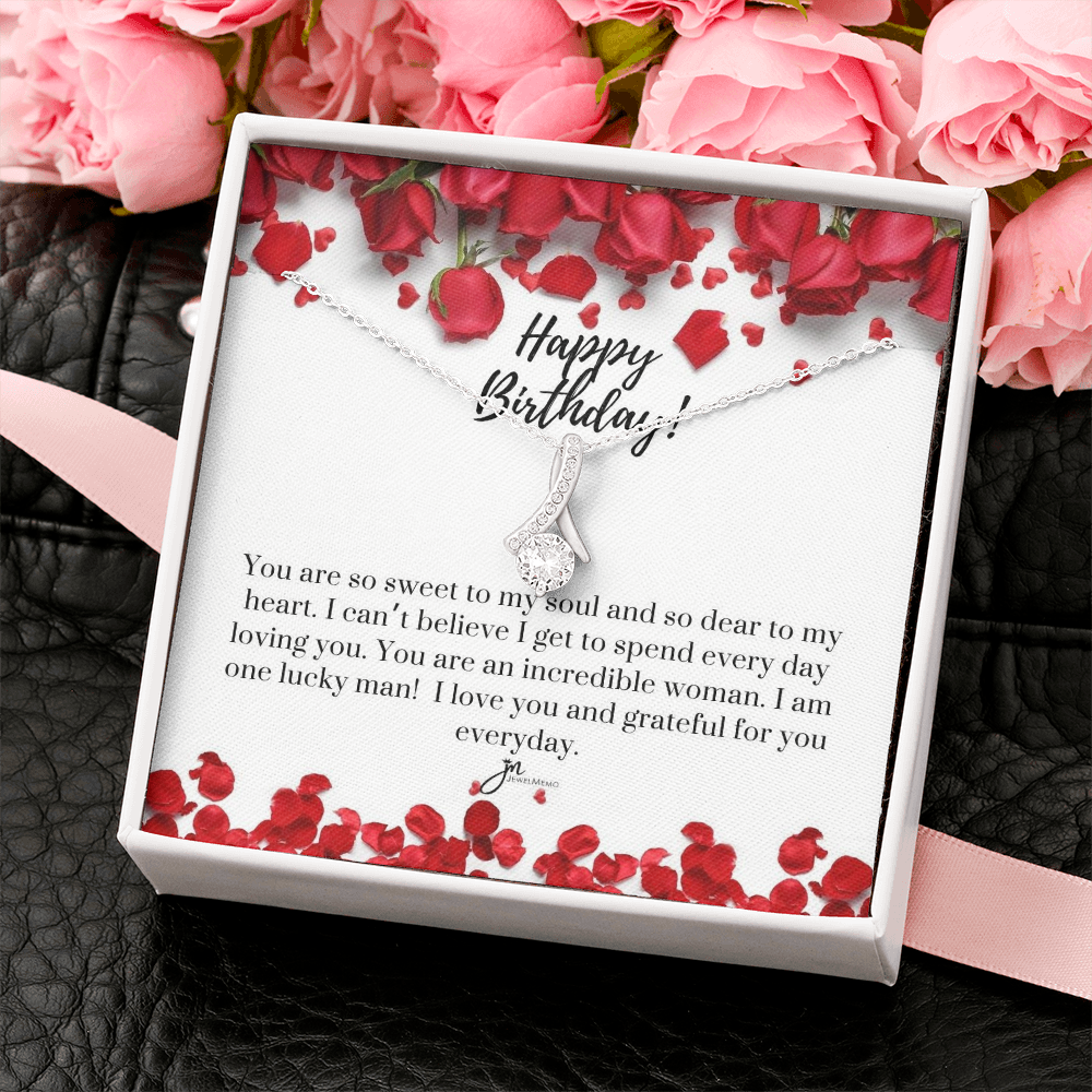 Alluring Beauty Birthday Necklace - Grateful For You
