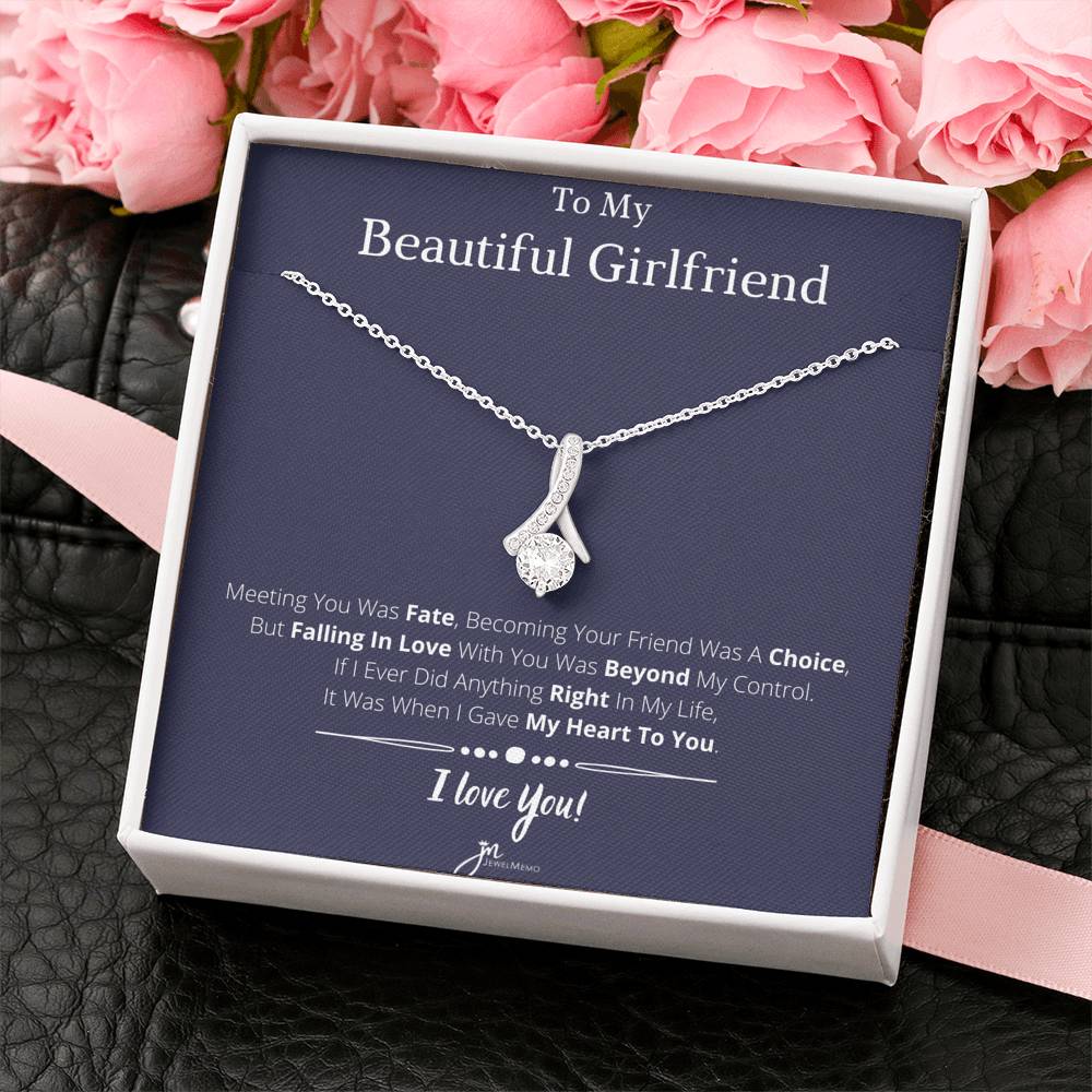 For Her Necklace - To My Beautiful Girlfriend