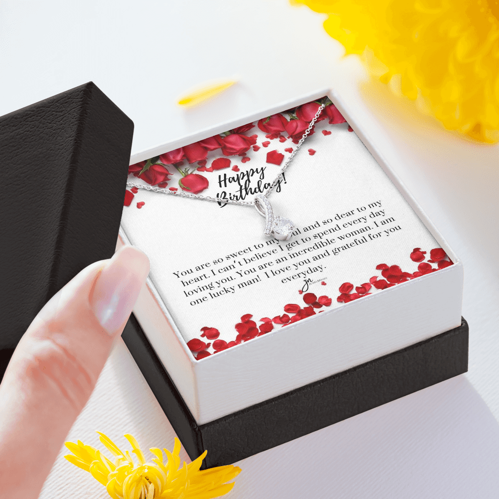 Alluring Beauty Birthday Necklace - Grateful For You