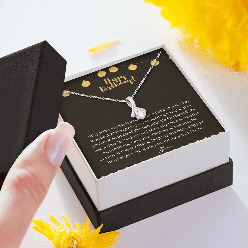 Alluring Beauty Birthday Necklace - Your Future Willl Be Bright