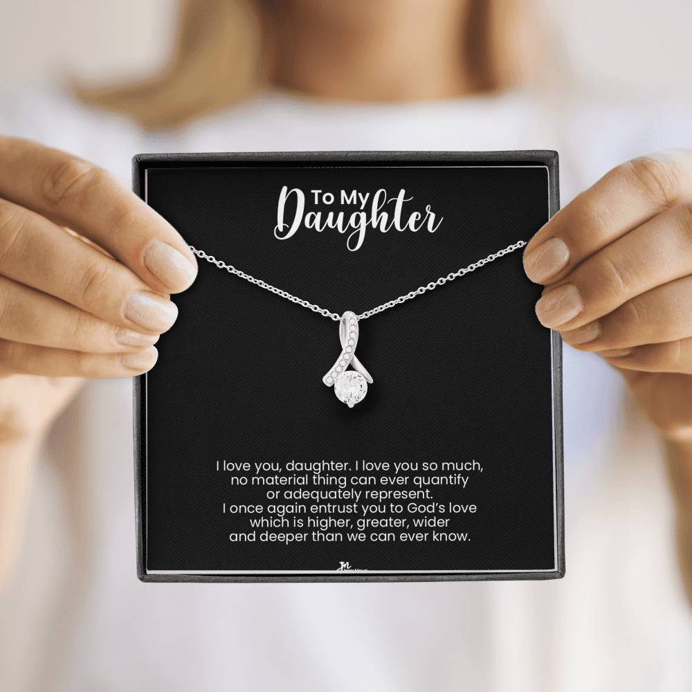 To My Daughter Alluring Beauty Necklace - God's Love