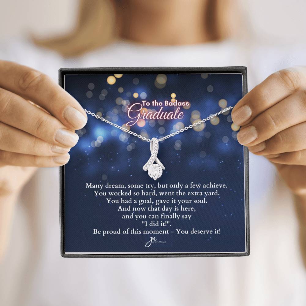 To The BadAss Graduate Alluring Beauty Graduation Necklace