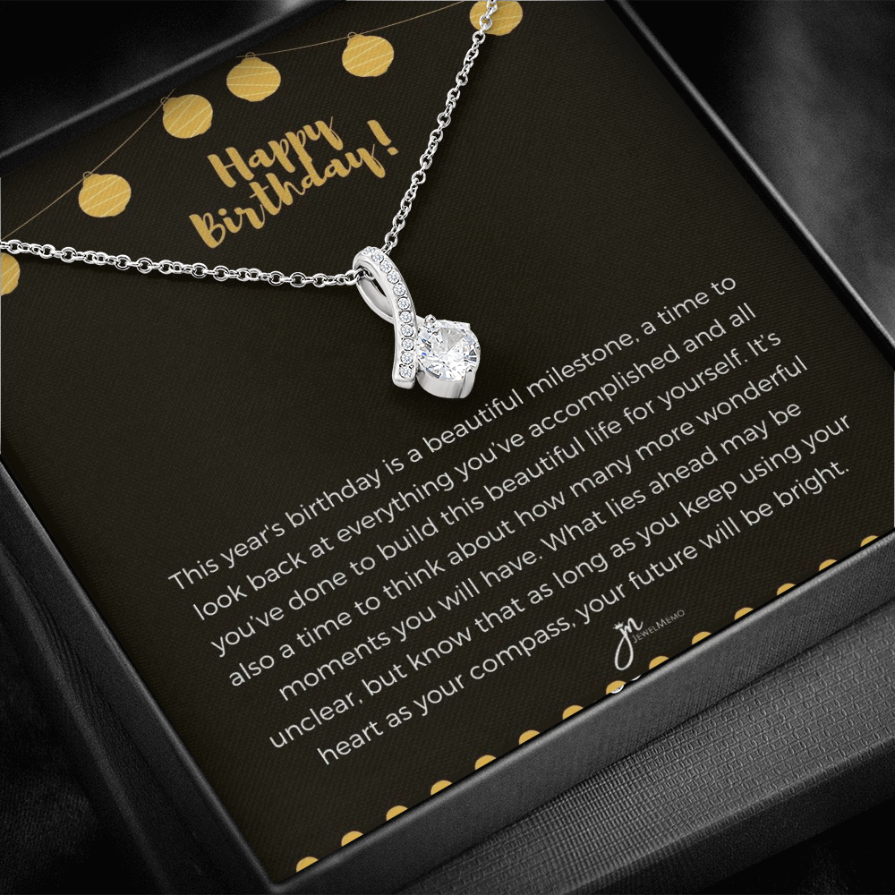 Alluring Beauty Birthday Necklace - Your Future Willl Be Bright