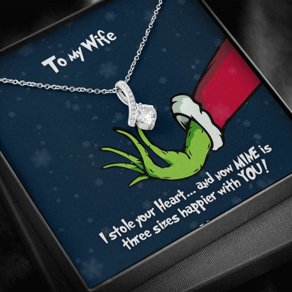 Grinch Alluring Beauty Necklace - To My Wife