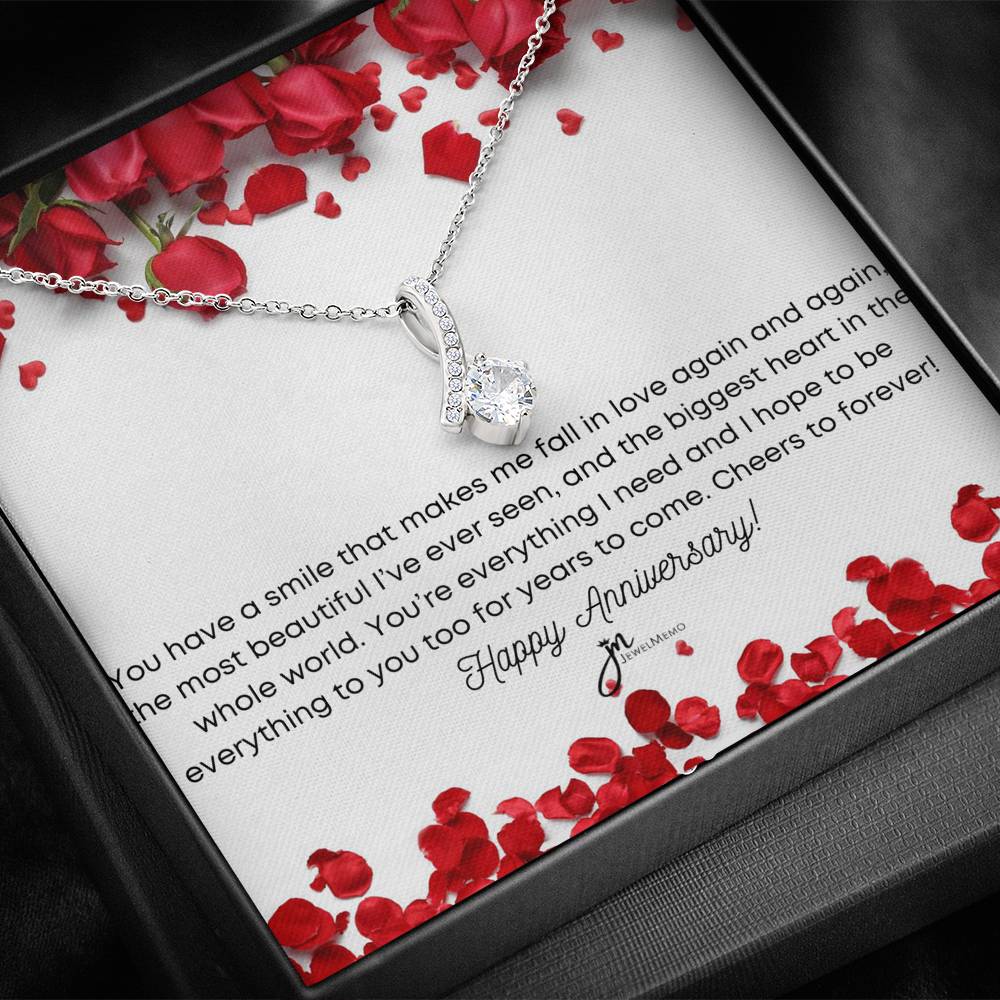 Alluring Beauty Anniversary Necklace - You're Everything I Need