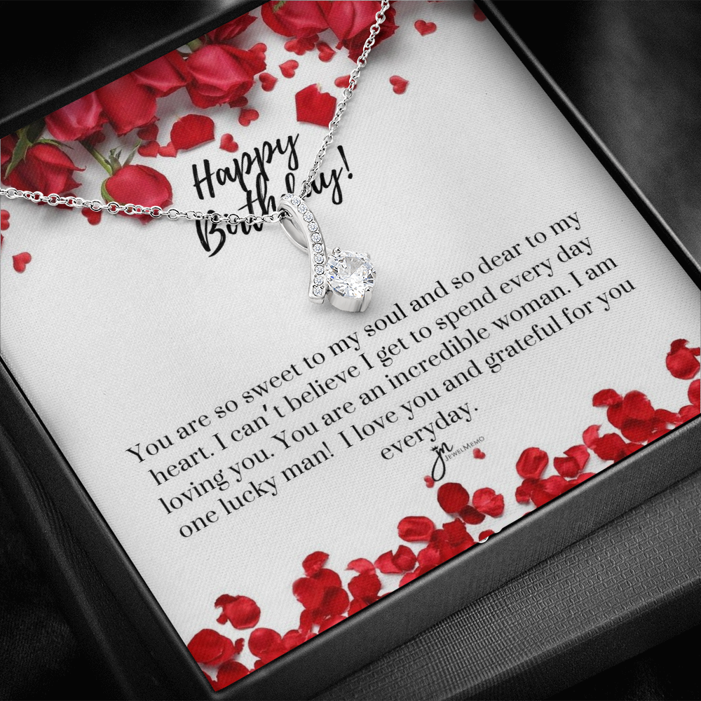 Alluring Beauty Birthday Necklace - Grateful For You