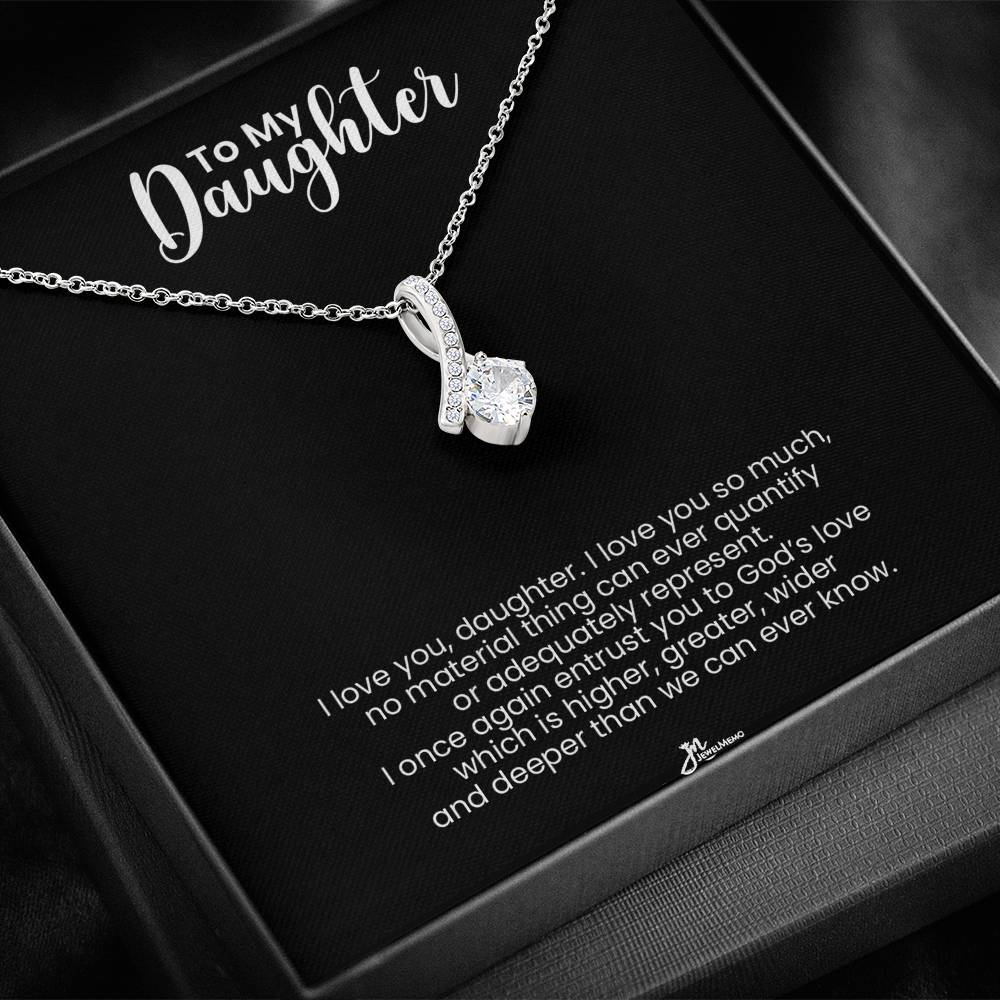 To My Daughter Alluring Beauty Necklace - God's Love