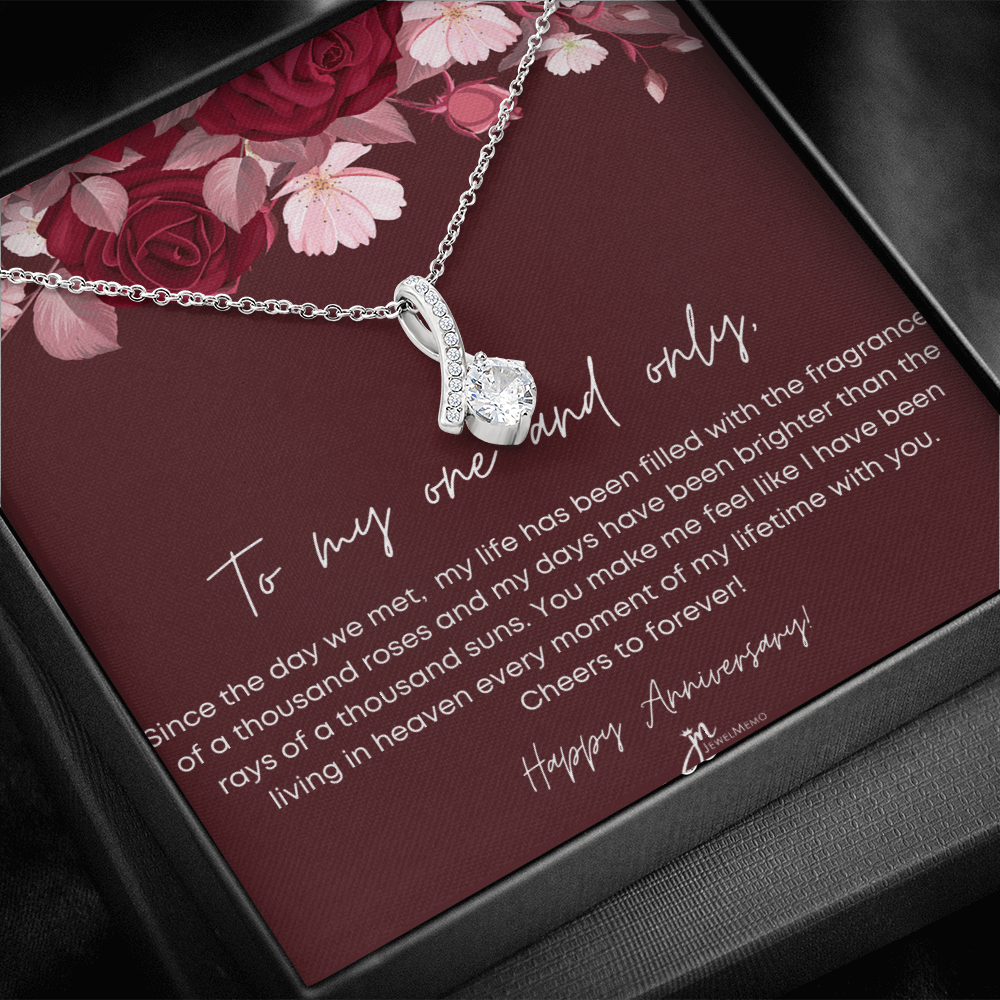 Alluring Beauty Anniversary Necklace - To My One And Only