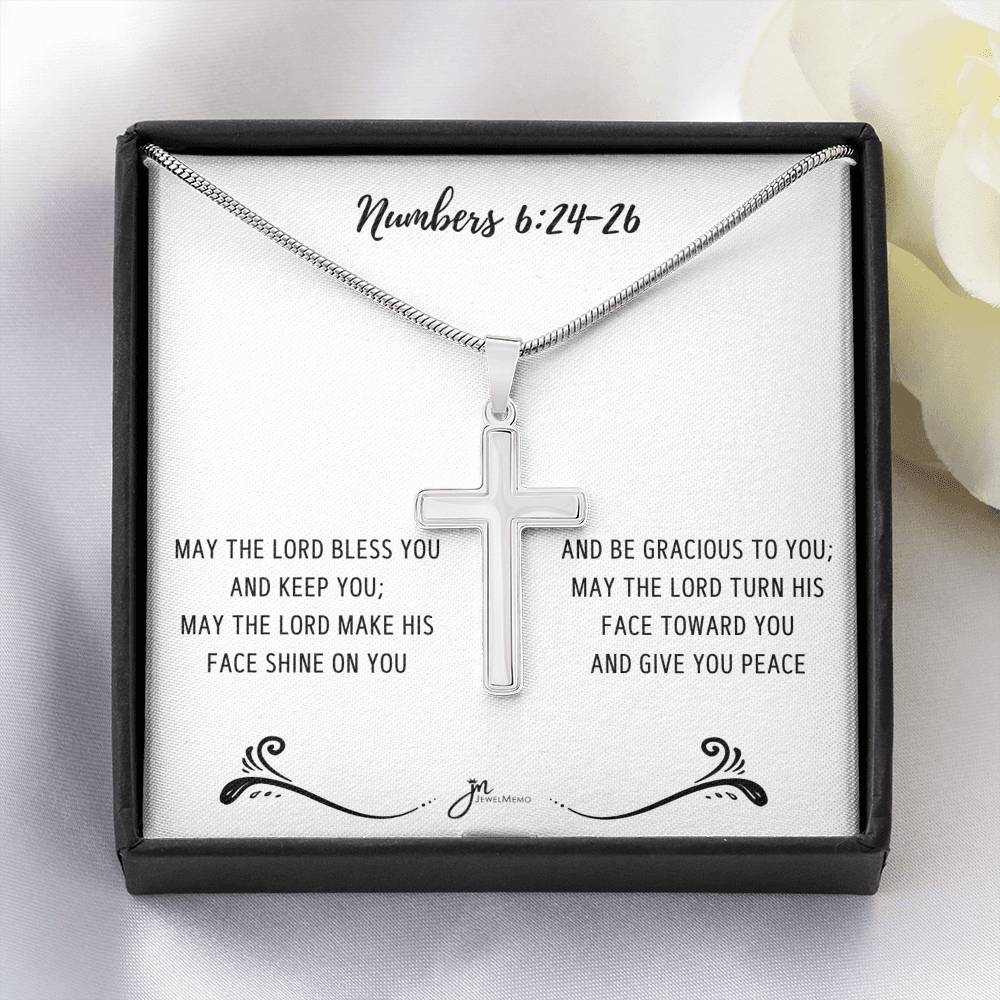 Cross Necklace - May The Lord Bless You