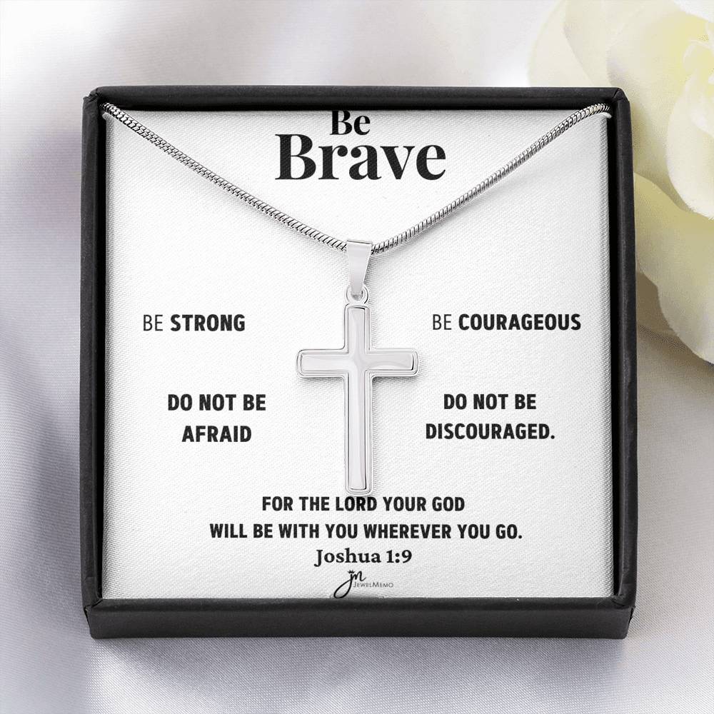 Cross Necklace - Be Brave