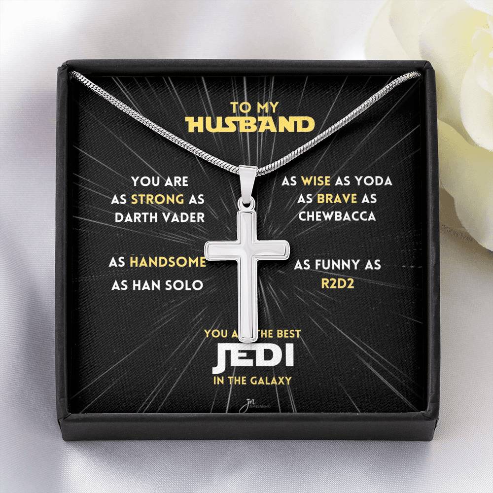 You Are The Best Jedi In The Galaxy Cross Necklace