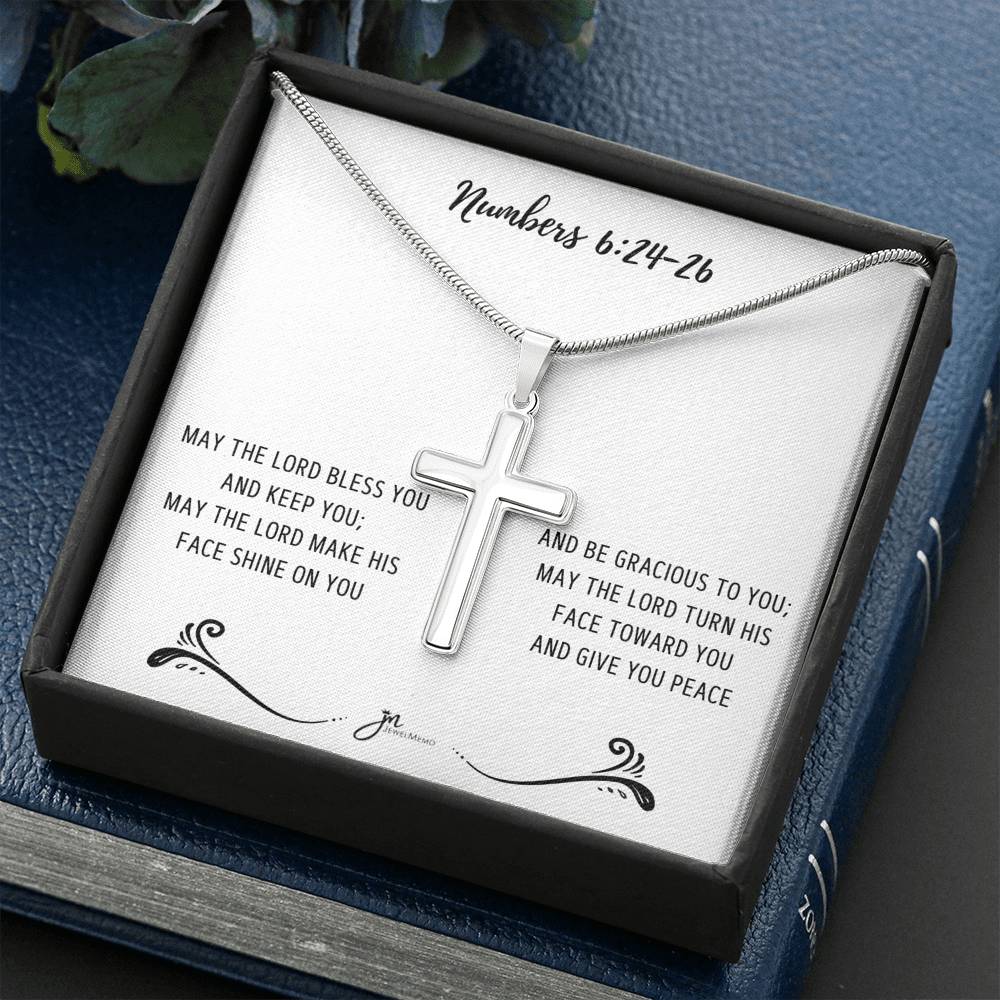 Cross Necklace - May The Lord Bless You