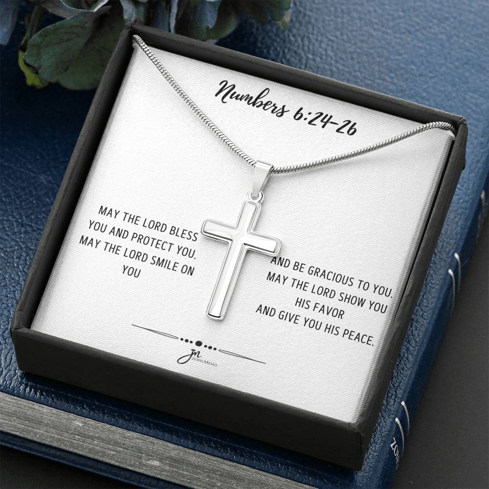 Cross Necklace - Bless You And Protect You
