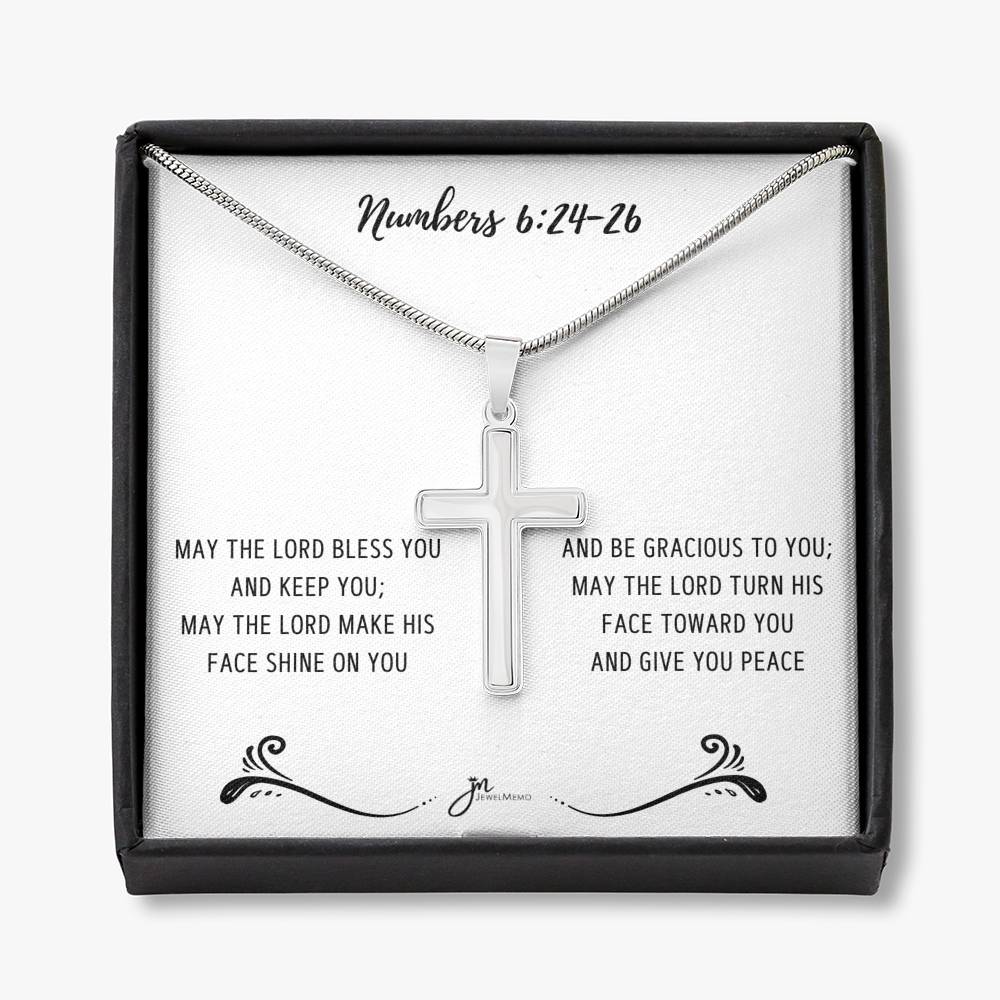 Cross Necklace - May The Lord Bless You