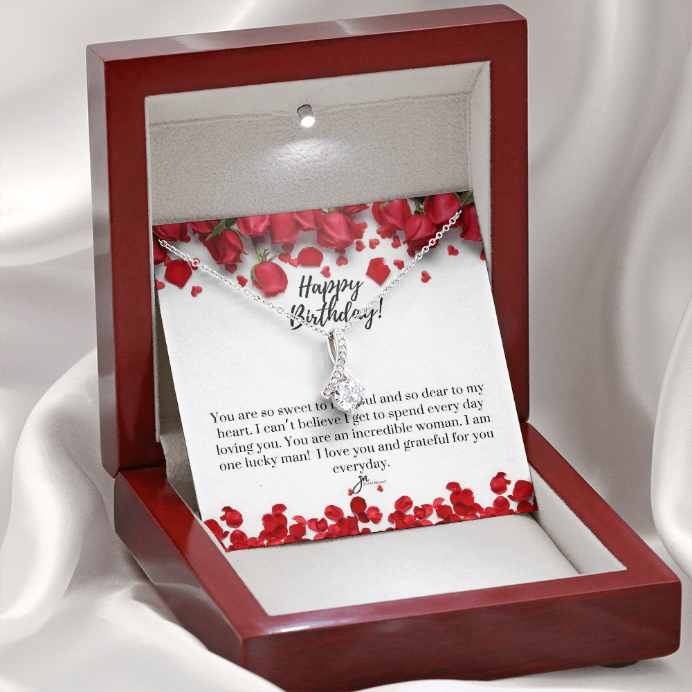 Alluring Beauty Birthday Necklace - Grateful For You