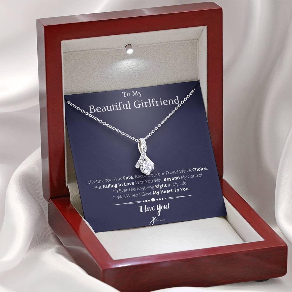 For Her Necklace - To My Beautiful Girlfriend