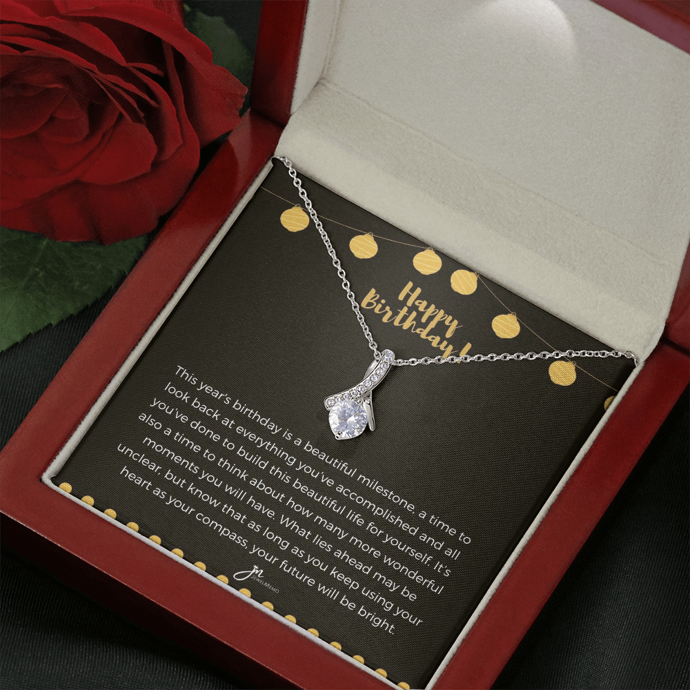 Alluring Beauty Birthday Necklace - Your Future Willl Be Bright