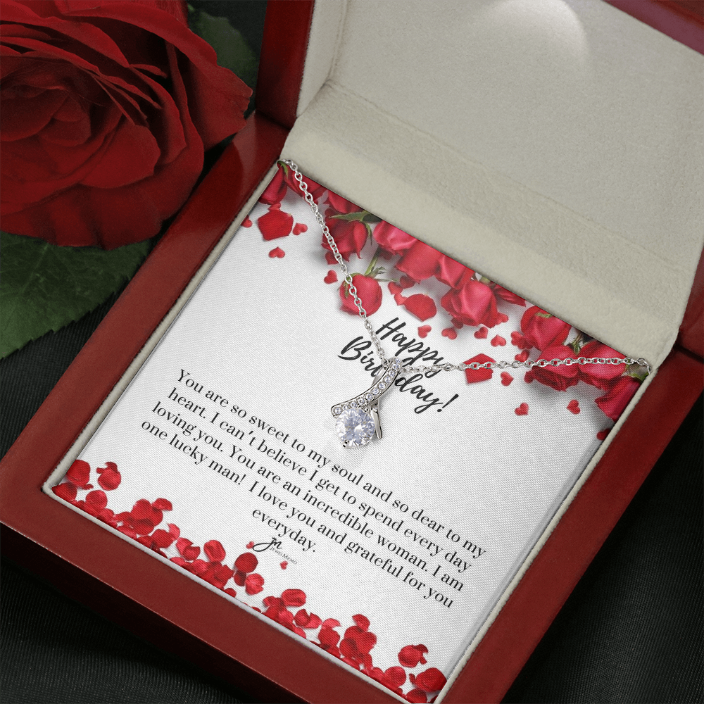 Alluring Beauty Birthday Necklace - Grateful For You