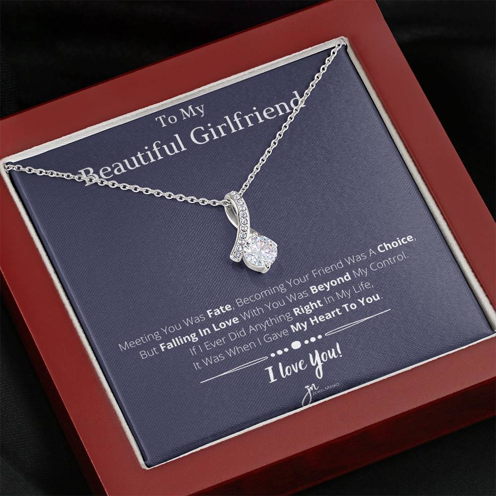 For Her Necklace - To My Beautiful Girlfriend