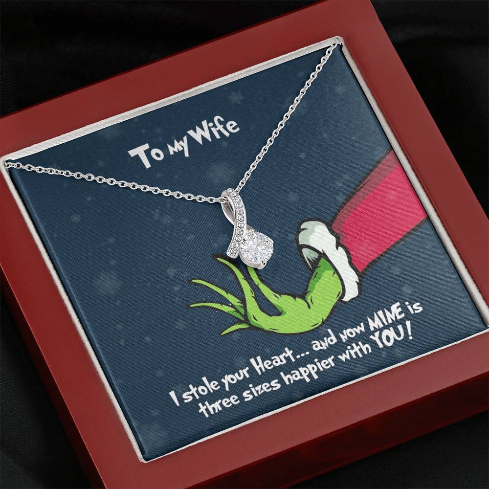 Grinch Alluring Beauty Necklace - To My Wife