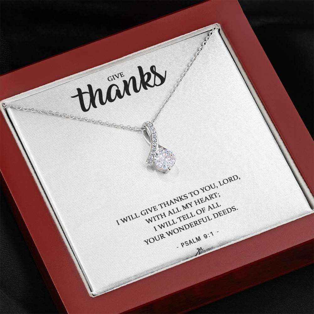 Cross Necklace - Thanks