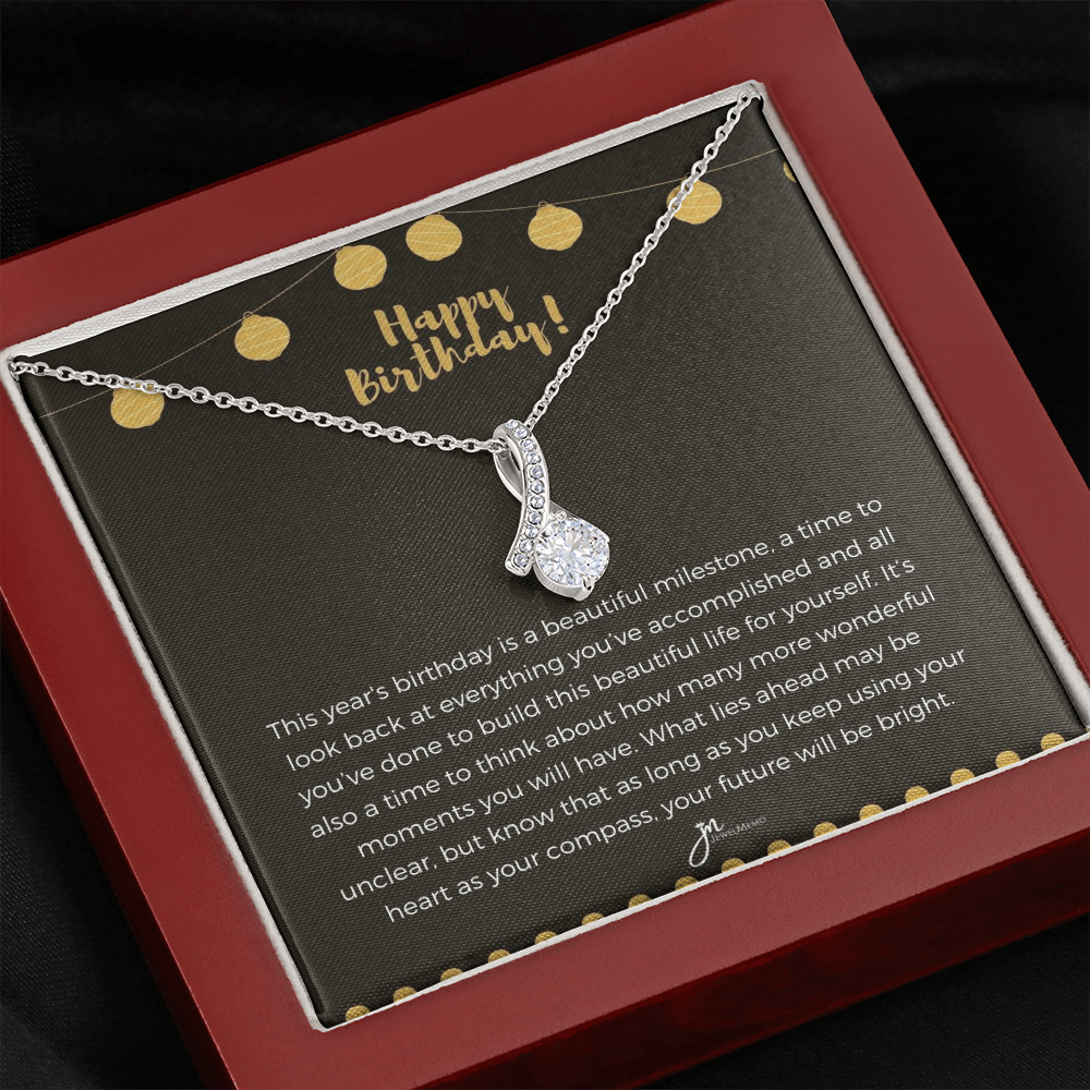 Alluring Beauty Birthday Necklace - Your Future Willl Be Bright