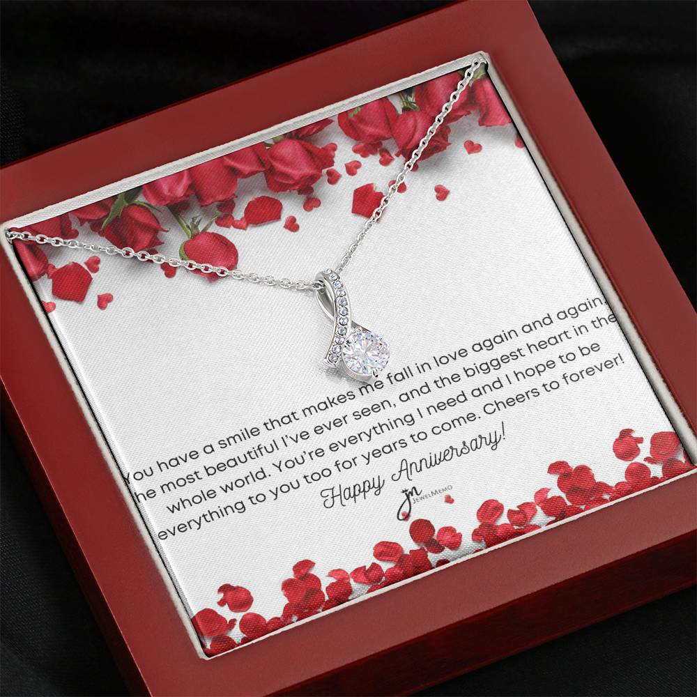 Alluring Beauty Anniversary Necklace - You're Everything I Need