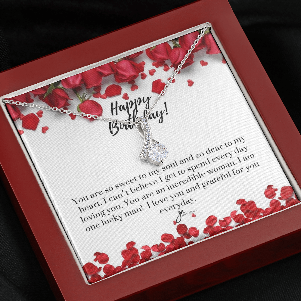 Alluring Beauty Birthday Necklace - Grateful For You
