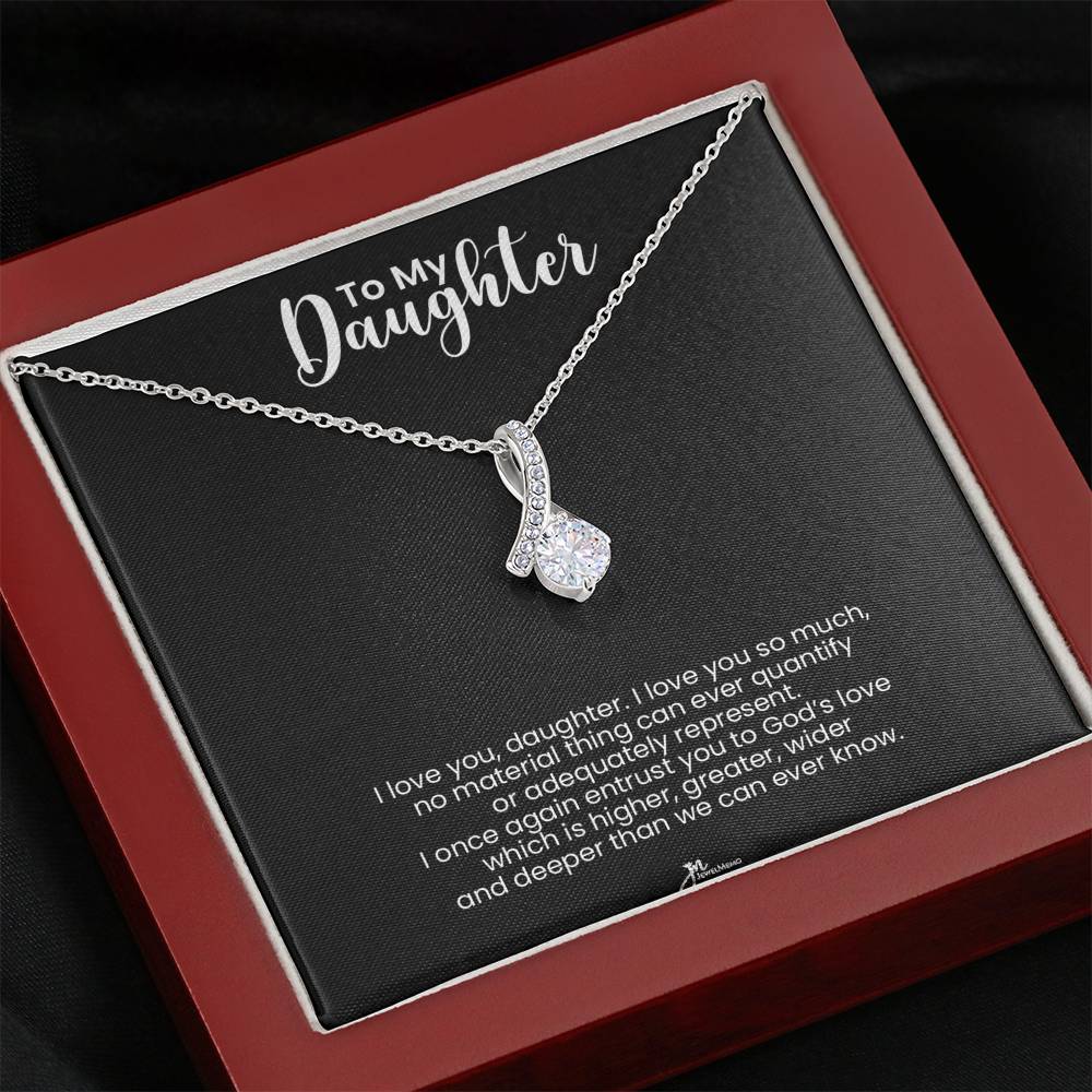 To My Daughter Alluring Beauty Necklace - God's Love