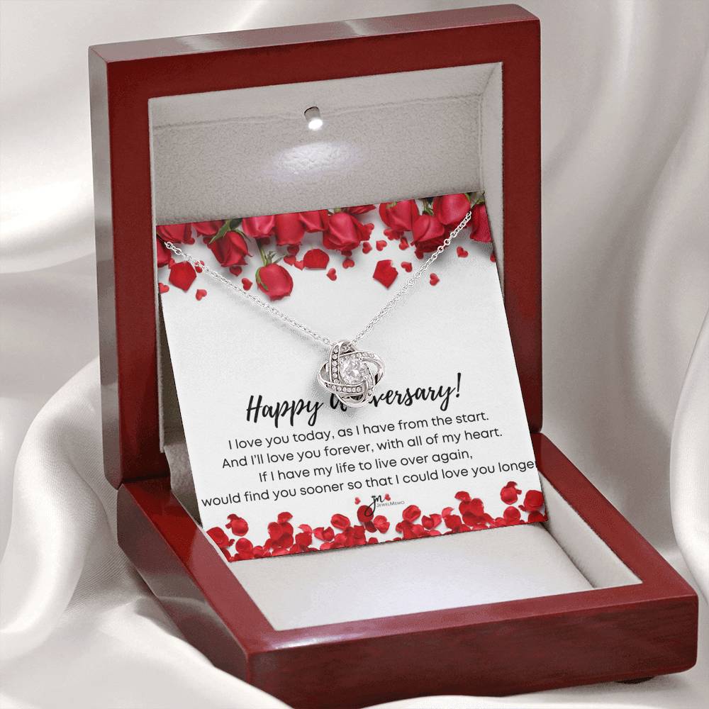 Love Knot Anniversary Necklace - I'll Love You Forever