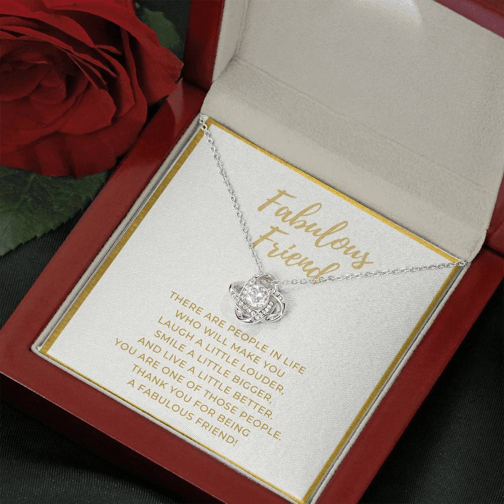 Fabulous Friend Love Knot Friendship Necklace