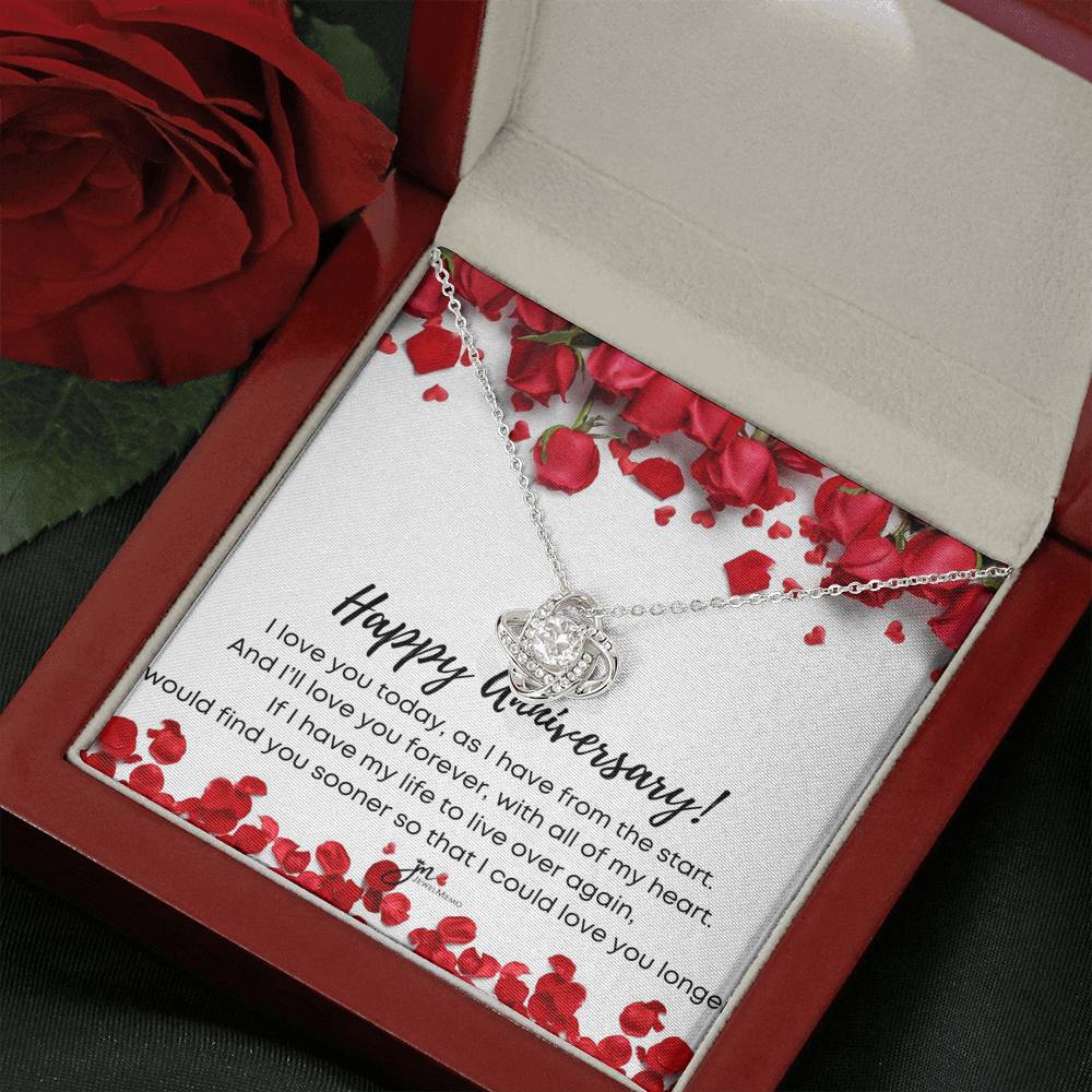 Love Knot Anniversary Necklace - I'll Love You Forever