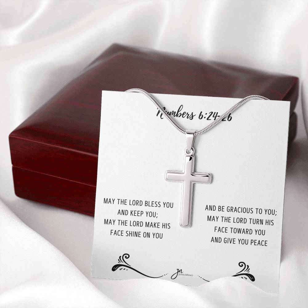 Cross Necklace - May The Lord Bless You