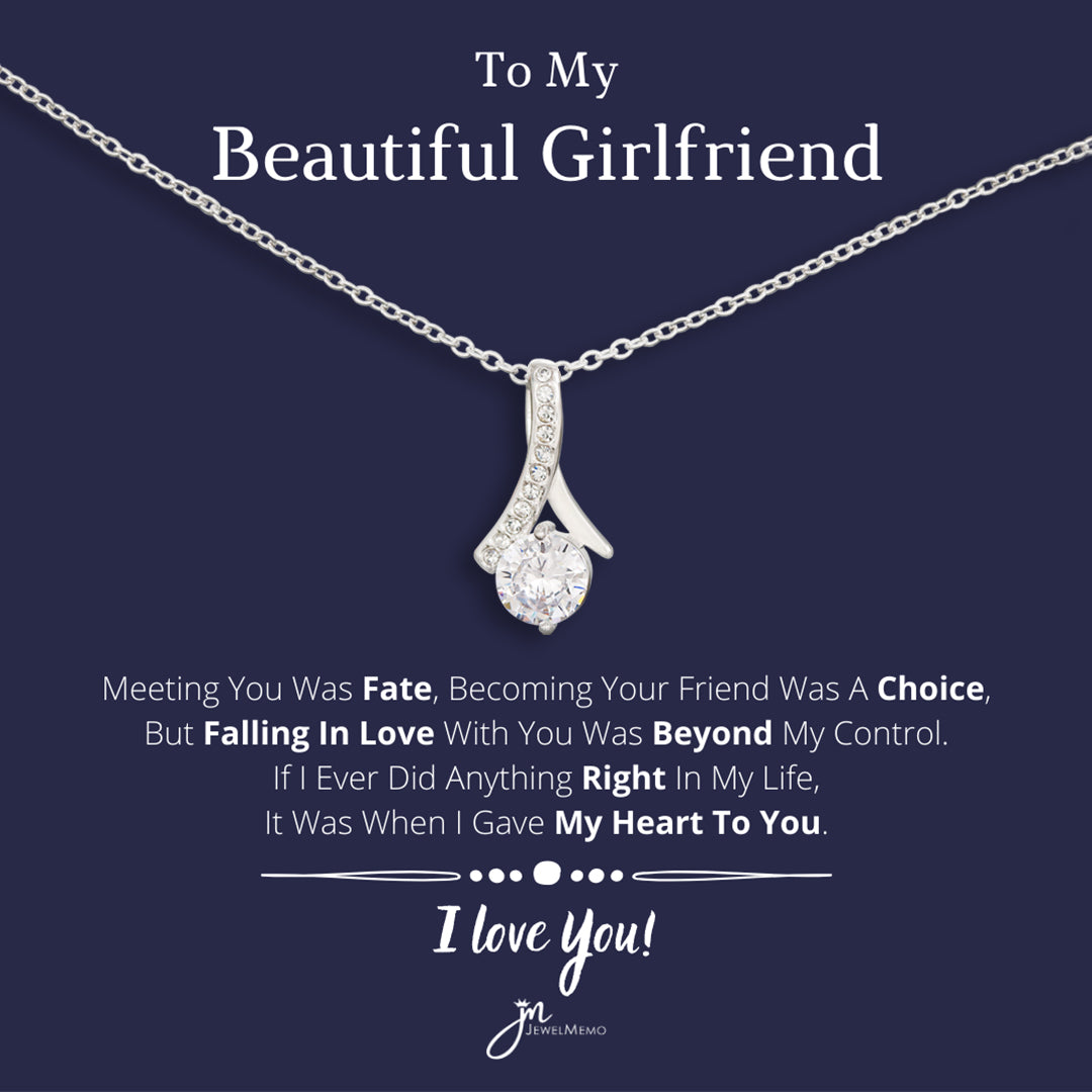For Her Necklace - To My Beautiful Girlfriend